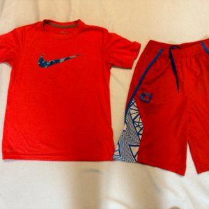 Nike KD Kevin Durant Dri-Fit Shorts and Nike Top Orange Size L
